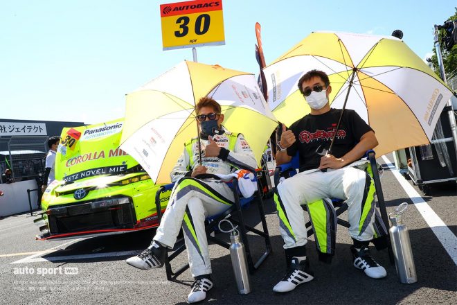 スーパーGTでともにTOYOTA GR SPORT PRIUS PHV apr GTをドライブする永井宏明選手と