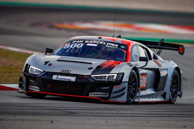 2021年9月、バルセロナでの24時間レースで実戦デビューを果たしたアウディR8 LMS GT3の2度目のエボルーションモデル、『エボII』