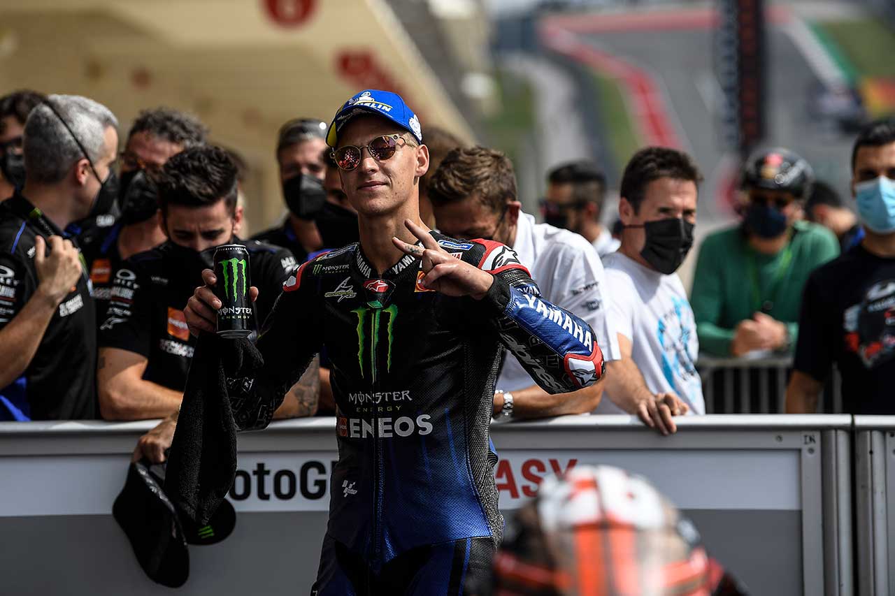 2021年MotoGP第15戦アメリカズGP　ファビオ・クアルタラロ（モンスターエナジー・ヤマハMotoGP）