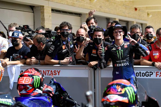 2021年MotoGP第15戦アメリカズGP　ファビオ・クアルタラロ（モンスターエナジー・ヤマハMotoGP）