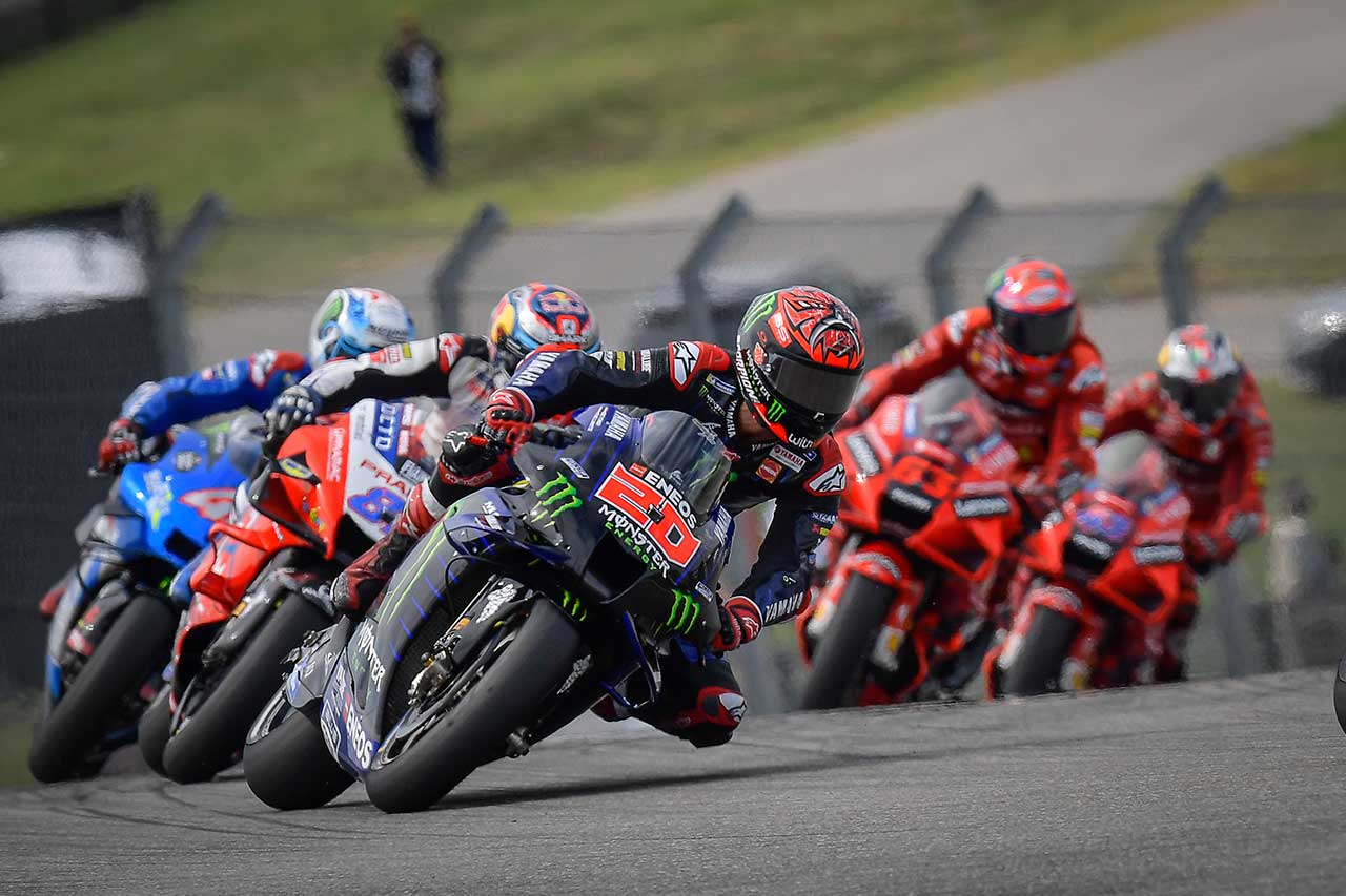 2021年MotoGP第15戦アメリカズGP　ファビオ・クアルタラロ（モンスターエナジー・ヤマハMotoGP）