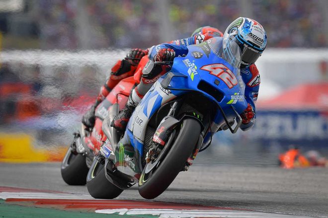 2021年MotoGP第15戦アメリカズGP　アレックス・リンス（チーム・スズキ・エクスター）