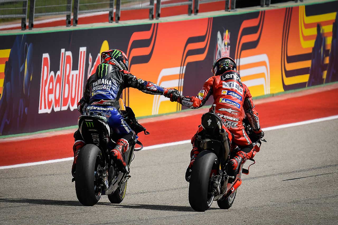 2021年MotoGP第15戦アメリカズGP　ファビオ・クアルタラロ、フランセスコ・バニャイア