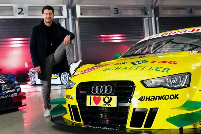 2013年にDTMタイトルを獲得したアウディRS5 DTMと。