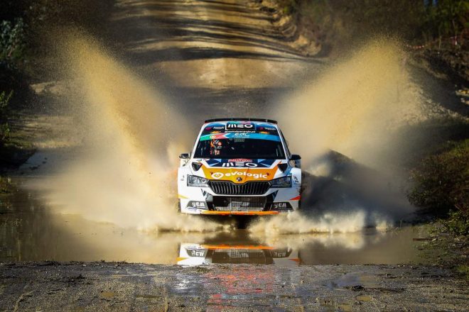 ポルトガル選手権リーダー兼昨年の同大会覇者でもある大ベテラン、アルミンド・アラウージョ（シュコダ・ファビアRally2 Evo）