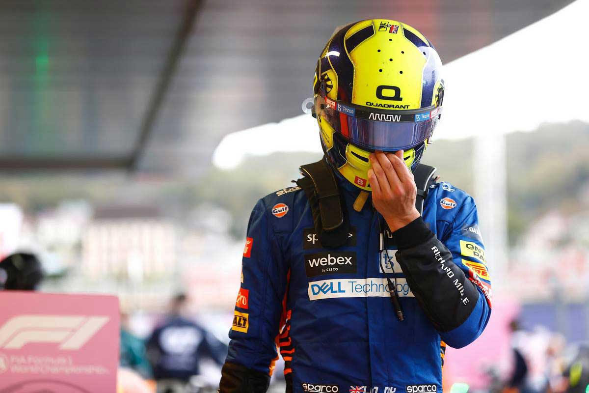 F1第15戦ロシアGP　優勝を逃したランド・ノリス（マクラーレン）