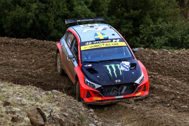 オリバー・ソルベルグがドライブするヒュンダイi20 Nラリー2