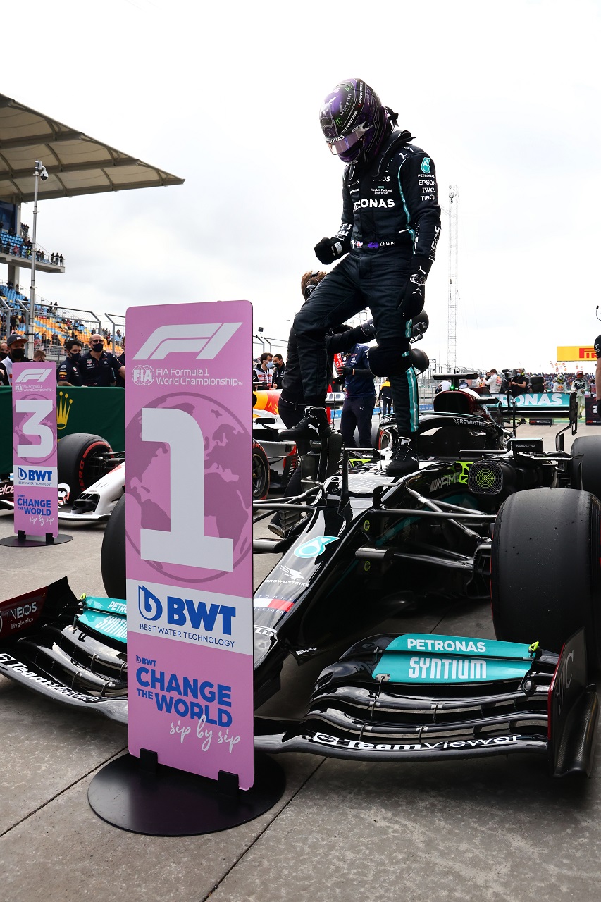 2021年F1第16戦トルコGP　予選最速のルイス・ハミルトン（メルセデス）