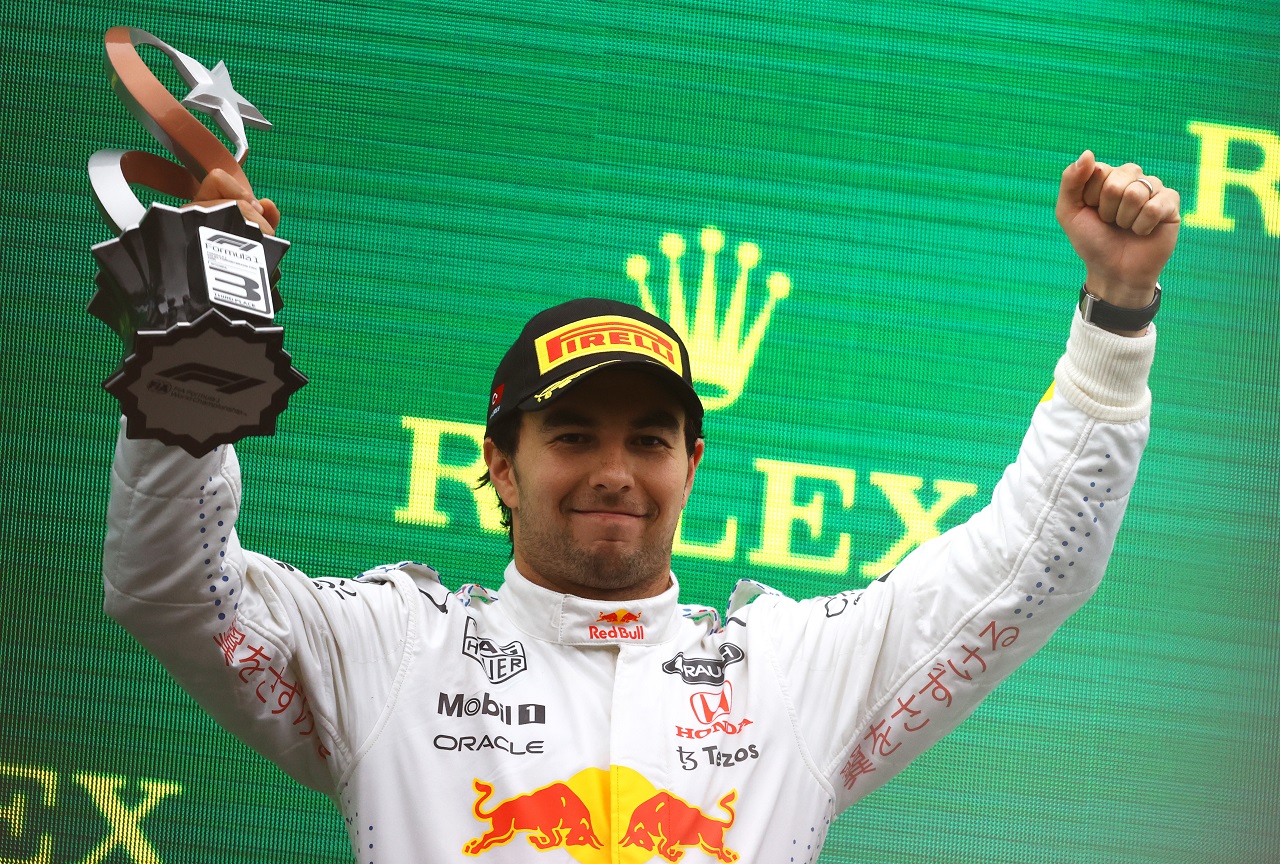 2021年F1第16戦トルコGP　セルジオ・ペレス（レッドブル・ホンダ）が3位を獲得