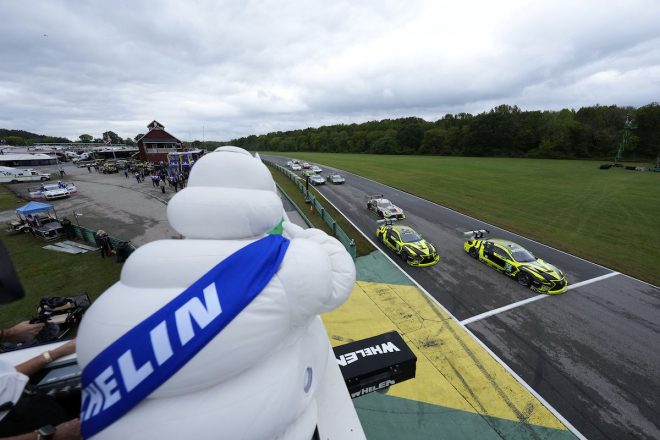 ビバンダムがスターターを務めるのは、ミシュラン・GTチャレンジ・アット・VIRでは恒例の風景だ