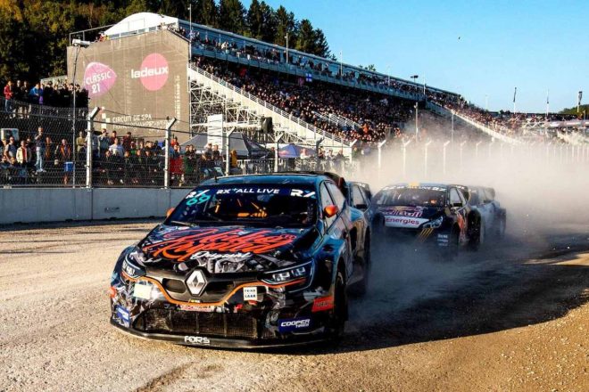 Q1で最速タイムを刻んだケビン・アブリング（ルノー・メガーヌR.S.RXスーパーカー／Unkorrupted）だが、セミファイナルでヒットされ終戦に