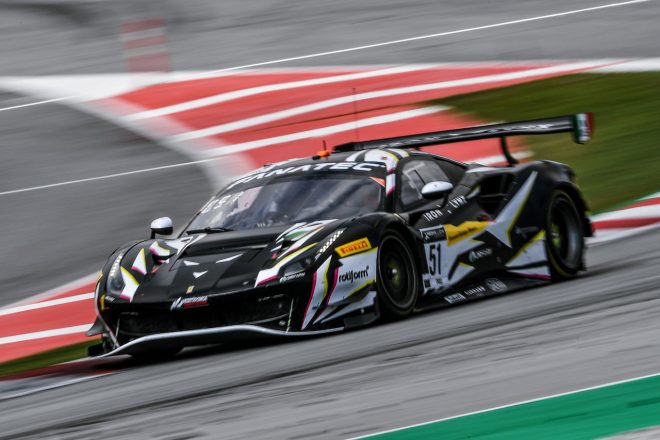 コム・レドガー、ニクラス・ニールセン、アレッサンドロ・ピエール・グイディ組の51号車フェラーリ488 GT3 Evo