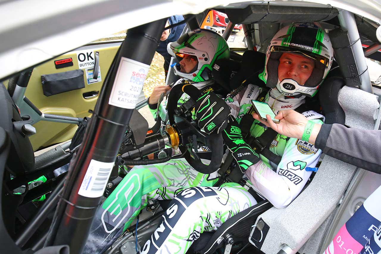 ラリー・フィンランドでは終始総合4～5番手あたりをキープし、最終パワーステージでは3番手タイムも記録したエサペッカ・ラッピ（トヨタ・ヤリスWRC）