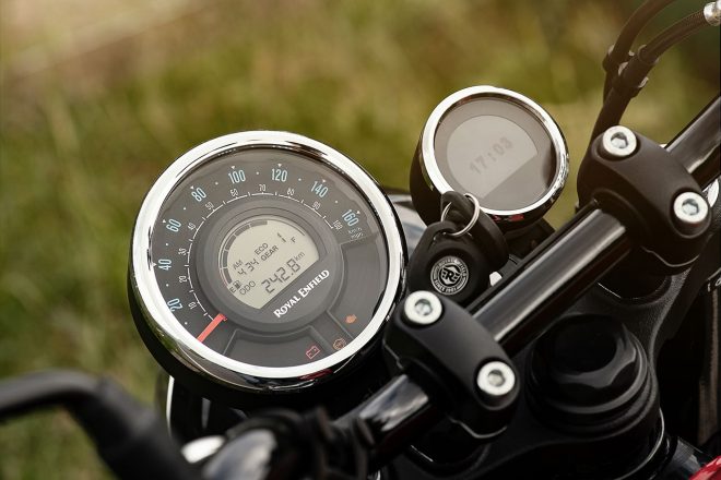 ロイヤルエンフィールド『Meteor 350』のメーター周り