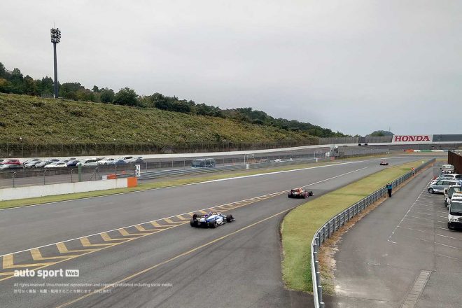 曇り空のもと行われた2021年スーパーフォーミュラ第6戦もてぎの土曜フリー走行