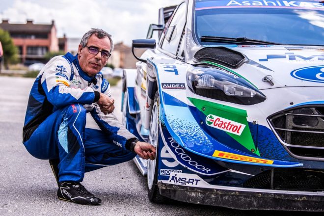 2021年WRC第11戦スペインで、自身2度目の引退ラリーを戦ったクリス・パターソン（ガス・グリーンスミスのコドライバーを務めた）