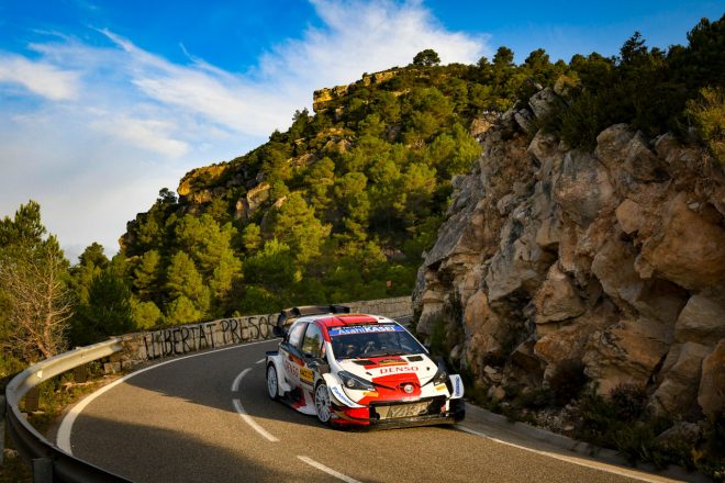 勝田貴元／アーロン・ジョンストン組（トヨタ・ヤリスWRC）　2021年WRC第11戦スペイン