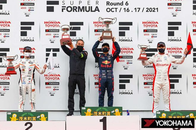 2021スーパーフォーミュラ第6戦もてぎ　表彰台