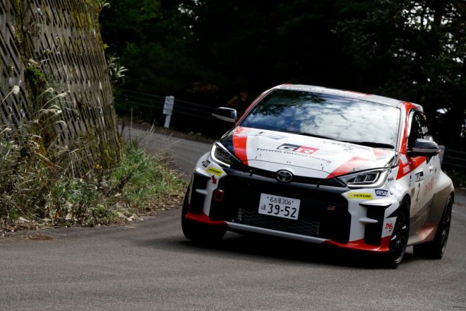 勝田範彦／木村裕介組（トヨタGRヤリスGR4ラリー）　2021全日本ラリー第10戦ラリーハイランドマスターズ