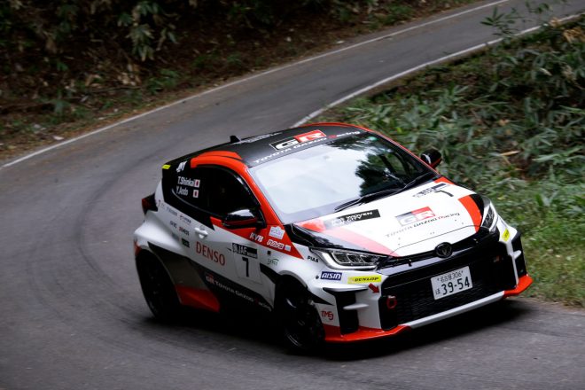 眞貝知志／安藤裕一組（トヨタGRヤリスGR4ラリー）　2021全日本ラリー第10戦ラリーハイランドマスターズ