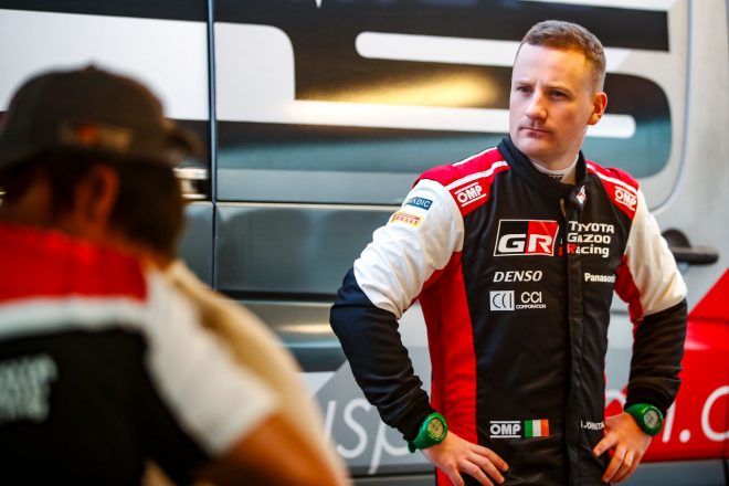 WRC第10戦フィンランドから勝田貴元のコドライバーを務めているアーロン・ジョンストン