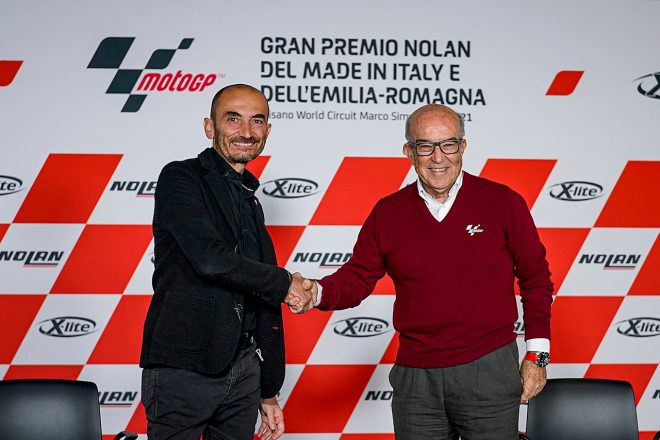 クラウディオ・ドメニカリ（ドゥカティCEO）、カルメロ・エスペレータ（ドルナスポーツ最高経営責任者）