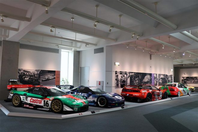 ツインリンクもてぎ内にあるホンダコレクションホール。歴代NSX-GTも展示されている。