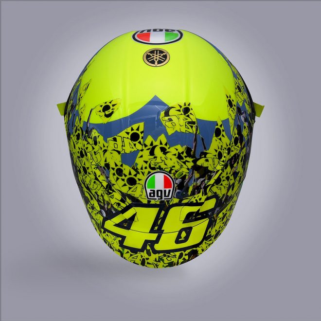 バレンティーノ・ロッシのスペシャルヘルメット／2021MotoGP第16戦エミリア・ロマーニャGP