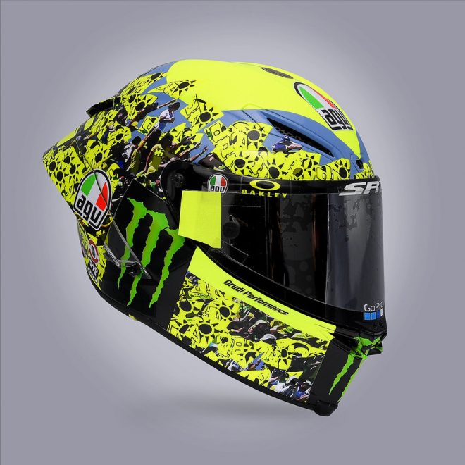 バレンティーノ・ロッシのスペシャルヘルメット／2021MotoGP第16戦エミリア・ロマーニャGP