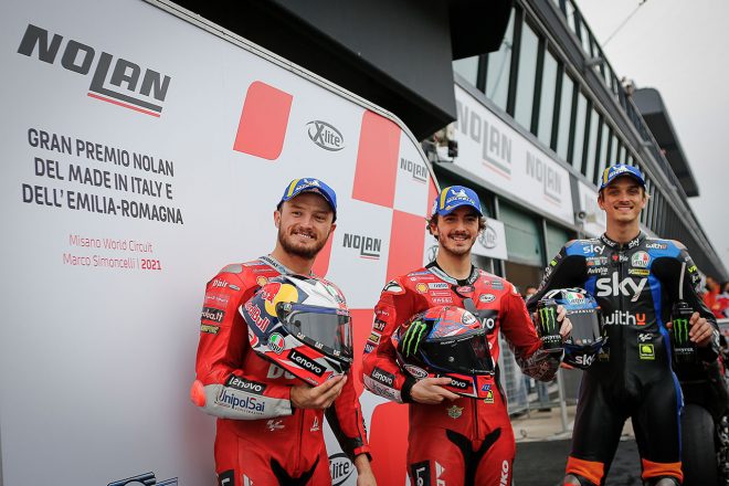 2021MotoGP第16戦エミリア・ロマーニャGP 予選トップ3