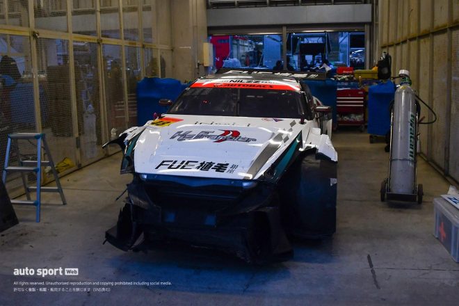 大きなダメージを負ってしまった植毛ケーズフロンティア GT-R