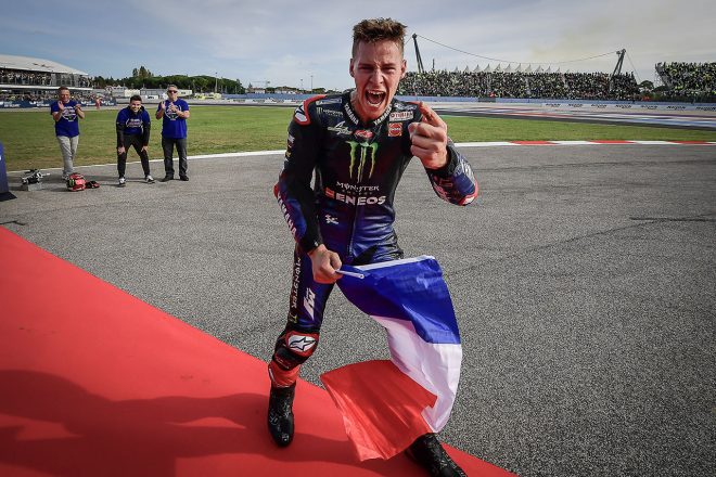 2021MotoGPチャンピオン：ファビオ・クアルタラロ（モンスターエナジー・ヤマハMotoGP）