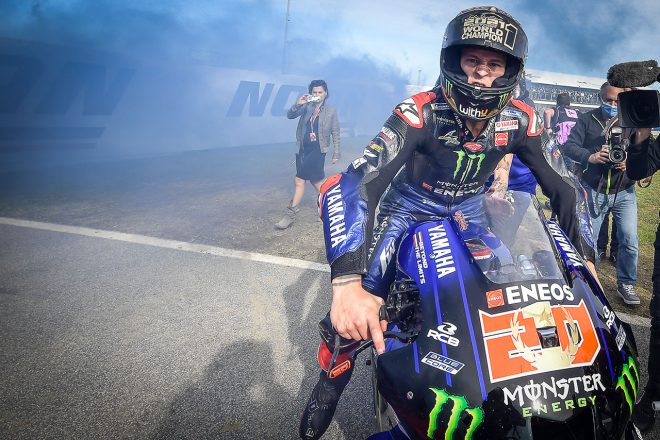 2021MotoGPチャンピオン：ファビオ・クアルタラロ（モンスターエナジー・ヤマハMotoGP）