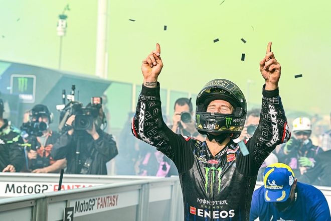 2021MotoGPチャンピオン：ファビオ・クアルタラロ（モンスターエナジー・ヤマハMotoGP）