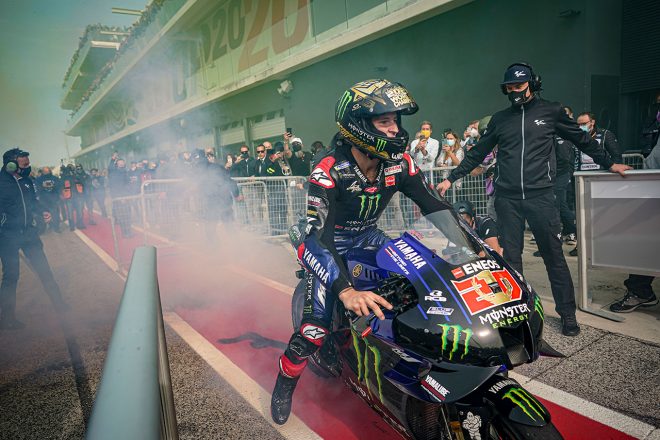 2021MotoGPチャンピオン：ファビオ・クアルタラロ（モンスターエナジー・ヤマハMotoGP）