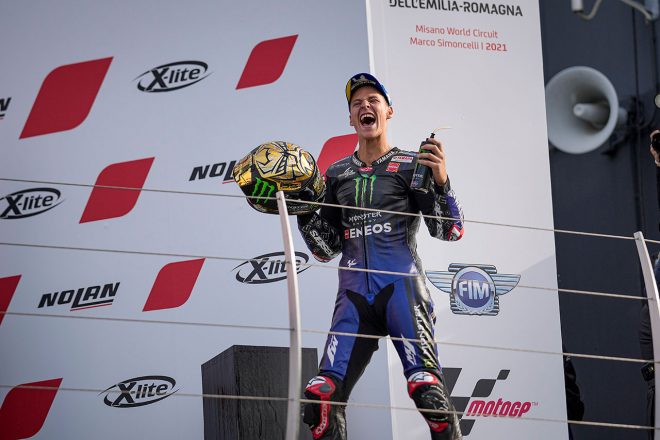 2021MotoGPチャンピオン：ファビオ・クアルタラロ（モンスターエナジー・ヤマハMotoGP）