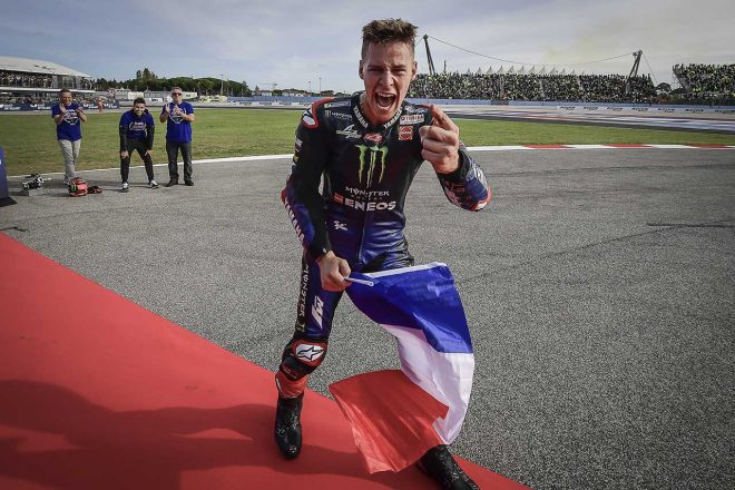 2021年MotoGP第16戦エミリア・ロマーニャGP　ファビオ・クアルタラロ（モンスターエナジー・ヤマハMotoGP）