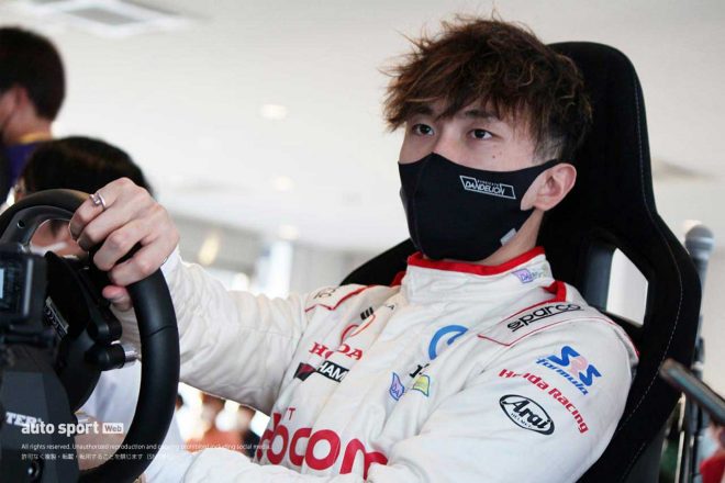 中央大学の助っ人としてエキシビジョンレースに参戦した牧野任祐（DOCOMO TEAM DANDELION RACING）