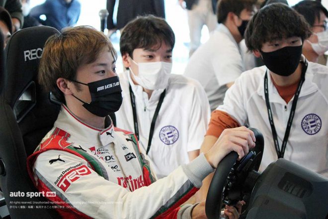 立教大学の助っ人としてエキシビジョンレースに参戦した山下健太（KONDO RACING）