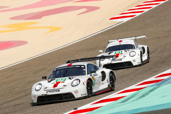 ワン・ツー・フィニッシュでフェラーリを1ポイント差で逆転した、ポルシェGTチームの92号車＆91号車ポルシェ911 RSR-19　2021年WEC第5戦バーレーン6時間レース
