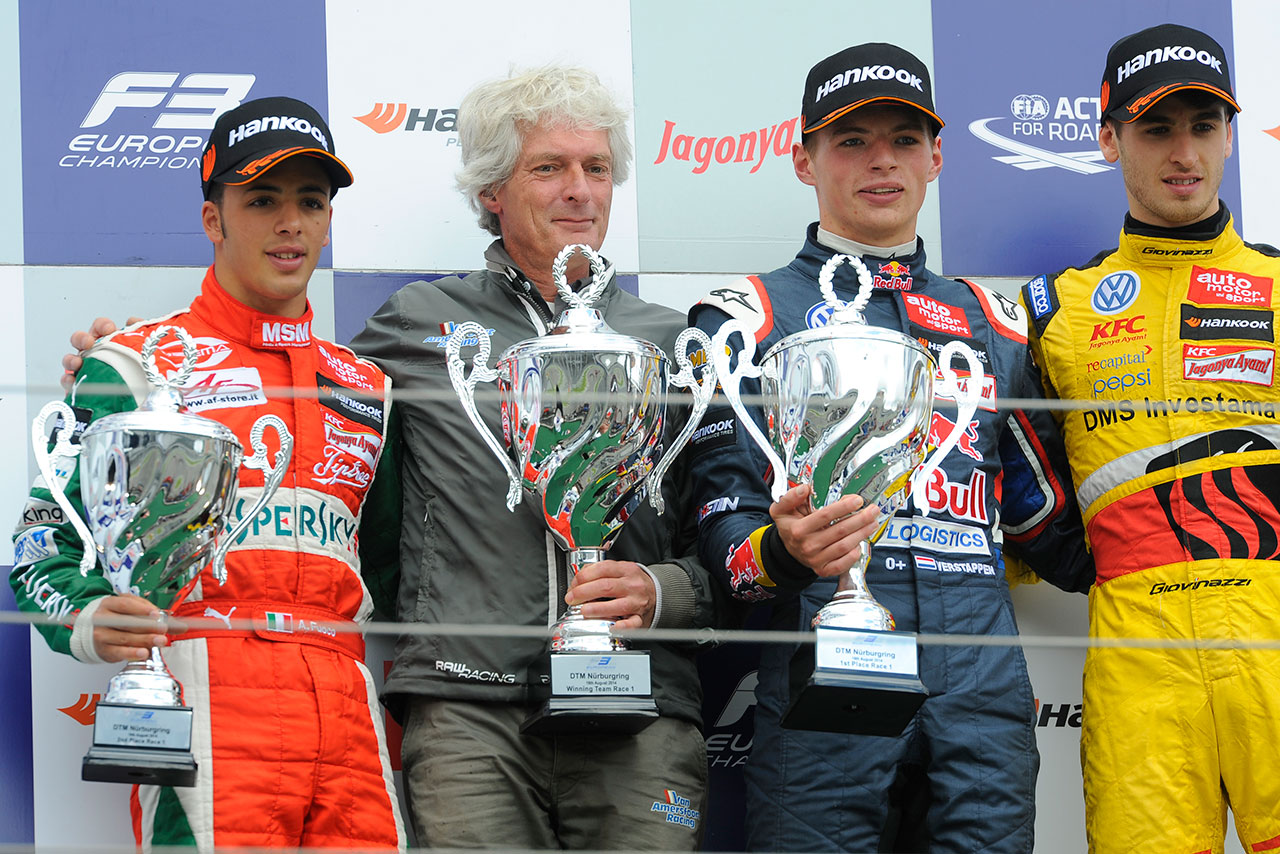2014年ヨーロピアンF3選手権 第9戦ニュルブルクリンク レース1　表彰式