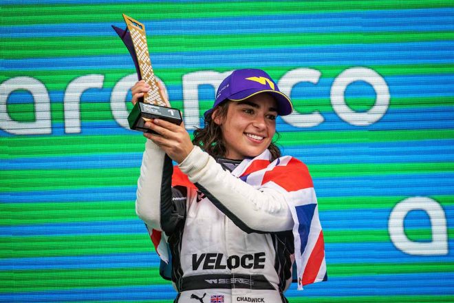 2019、2021シーズンにWシリーズを制覇したジェイミー・チャドウィック