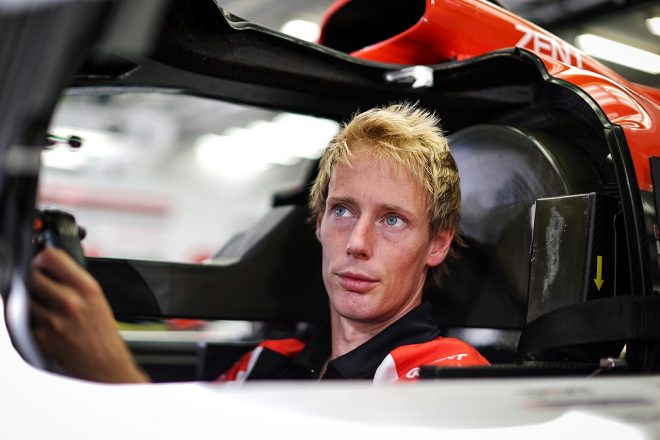 FP1でトップタイムをマークしたトヨタ8号車のブレンドン・ハートレー