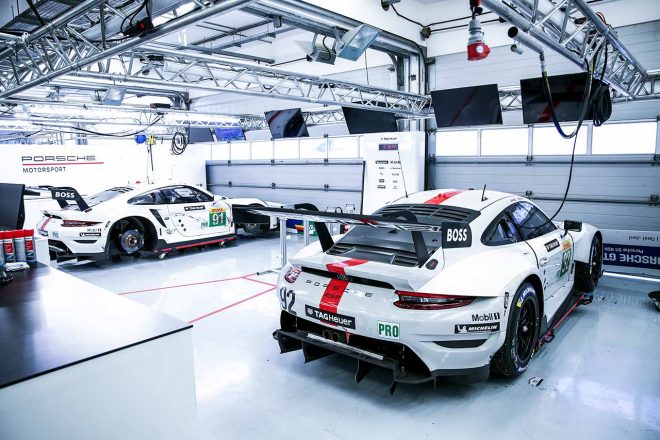 LMGTEクラスでワン・ツー発進となったポルシェGTチームのポルシェ911 RSR-19