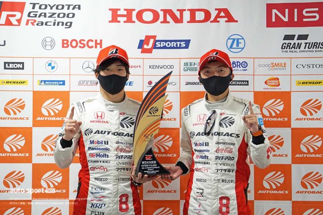 2021スーパーGT第7戦もてぎ　GT500クラスを制した福住仁嶺／野尻智紀（ARTA NSX-GT）