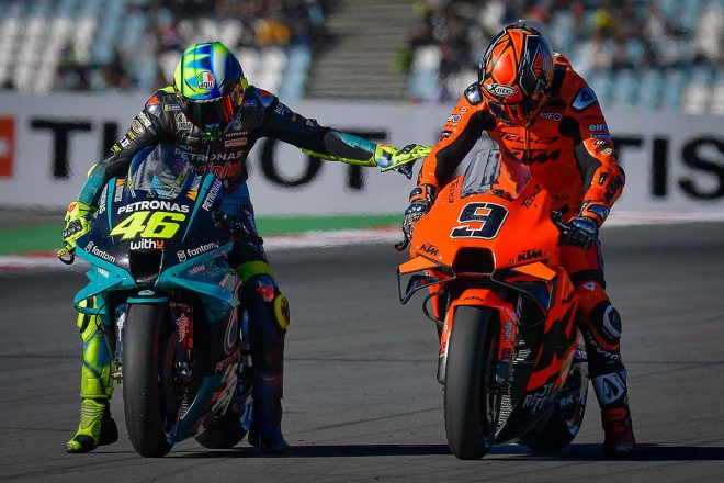 2021年MotoGP第17戦アルガルベGP　バレンティーノ・ロッシ、ダニロ・ペトルッチ