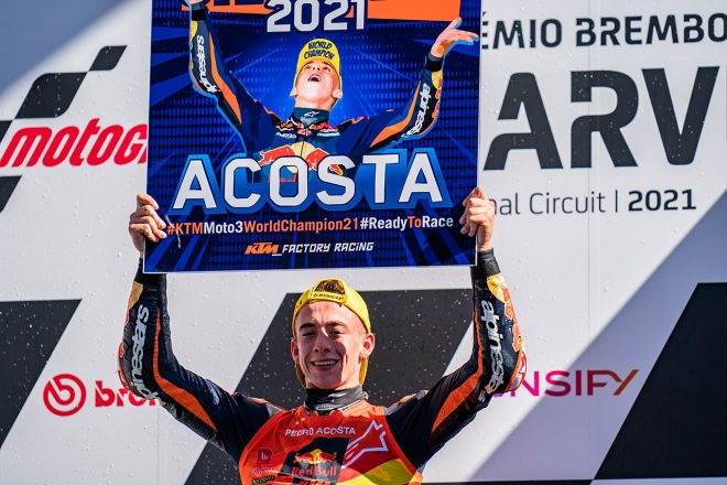 2021Moto3チャンピオン：ペドロ・アコスタ（Red Bull KTM Ajo）／MotoGP第17戦アルガルベGP