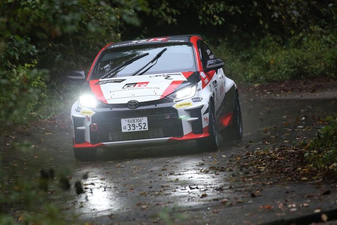 全日本ラリー選手権に参戦しているトヨタGRヤリスGR4ラリー