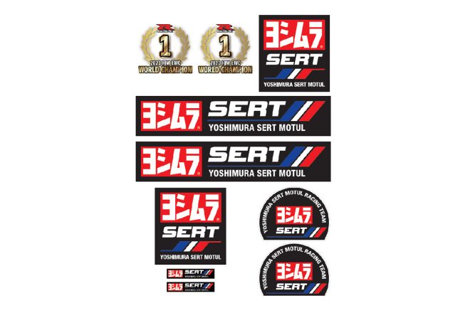 ステッカーシート／ヨシムラSERT Motul 2021EWCチャンピオン獲得記念グッズ