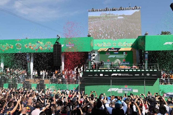2021年F1第18戦メキシコGP表彰台